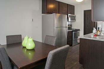 Separate dining area